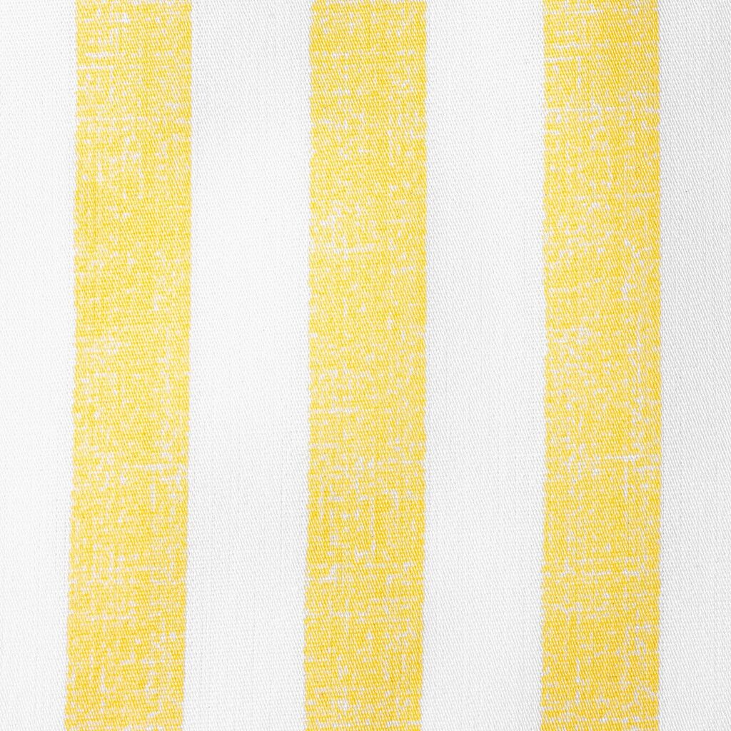 MARTHA STEWART Gilles Stripe Queen Sheet Set - 4 Piece | 100% Cotton | 300 Thread-Count, Wrinkle Resist, Smooth  Soft, Deep Pocket| 1 Flat, 1 Fitted, 2 Pillowcases | Popcorn Yellow