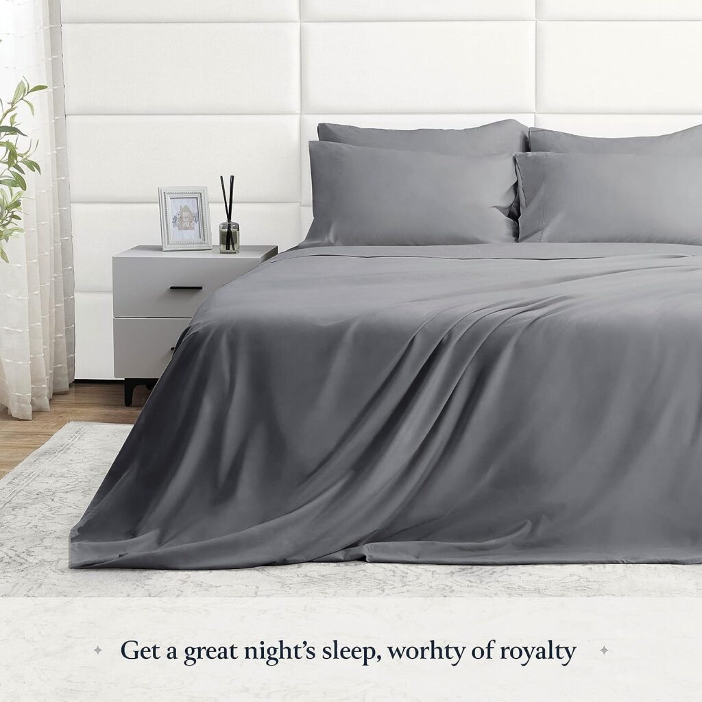 BELADOR Silky Soft Queen Sheet Set - Luxury 6 Piece Bed Sheets for Queen Size Bed, Secure-Fit Deep Pocket Sheets with Elastic, Breathable Hotel Sheets  Pillowcase Set, Wrinkle Free Oeko-Tex Sheets