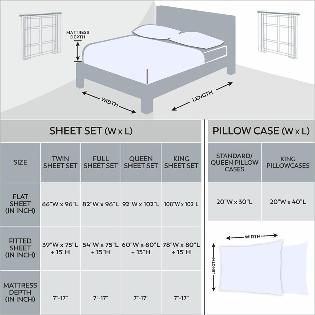 Color Sense 100% Cotton Queen Size Flat Sheet White, Hotel Quality, Flat Sheets Only Queen Size, Cool  Breathable Percale Flat Bed Sheets Queen, Light  Comfortable, Queen Top Sheets - White