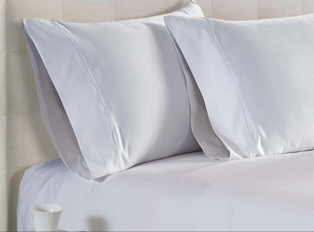 MyGiza Sheets,100% Giza Egyptian Cotton Sheets-Queen Size Giza Cotton Sheets Set to Fit Upto 18 Inches Deep Mattress (4 Pcs) White