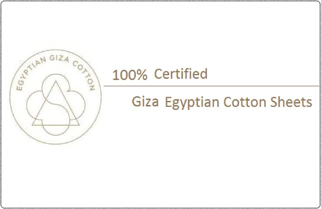 happy at home Giza Sheets- Queen Size Giza Cotton Sheets - 100% Certified Giza Egyptian Long-Staple Cotton Sheet Fits Upto 18 Deep Pocket - Giza Sheets - Sky Blue Stripe