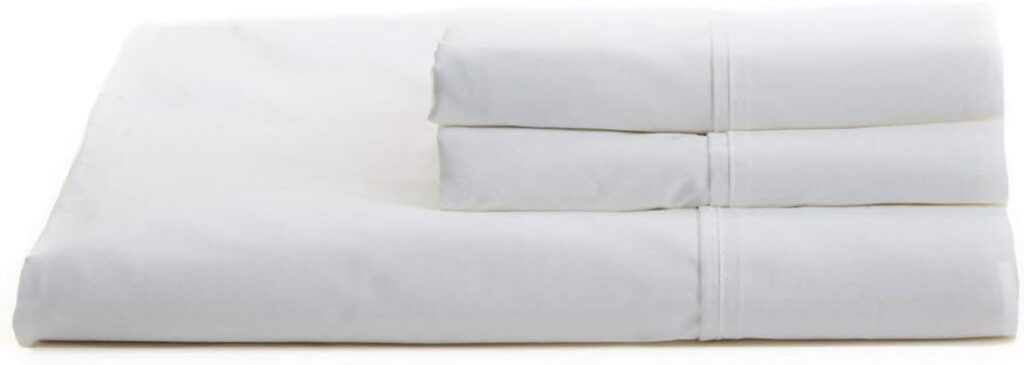 Nautica - Full Size Sheet Sets, Cotton Percale Bedding, Crisp  Cool, Stylish Home Decor, Dorm Room Essentials (Solid White, Full)