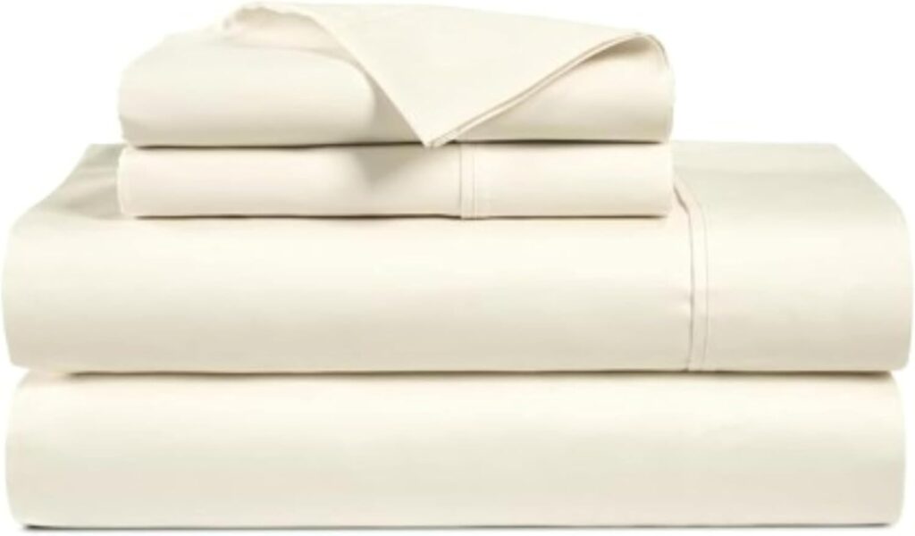 Bluemoon Homes King Sheet Sets 800 Thread Count 100% Egyptian Cotton Sheets - Extra Long-Staple Cotton King Sheets, Fits Mattress Upto 18 Deep Pocket, Sateen Weave, Soft Cotton Bed Sheets Set(White)