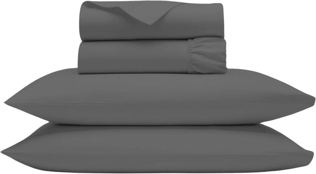 Bluemoon Homes King Sheet Sets 800 Thread Count 100% Egyptian Cotton Sheets - Extra Long-Staple Cotton King Sheets, Fits Mattress Upto 18 Deep Pocket, Sateen Weave, Soft Cotton Bed Sheets Set(White)