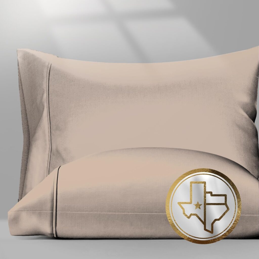 TEXAS LINEN CO. 100% Egyptian Cotton King Size Sheets Set - Luxury 1500 Thread Count Egyptian Cotton Sheets King Size, 17 Deep Pocket, Soft, Cooling Sateen Weave Hotel Quality Bedding Set - White